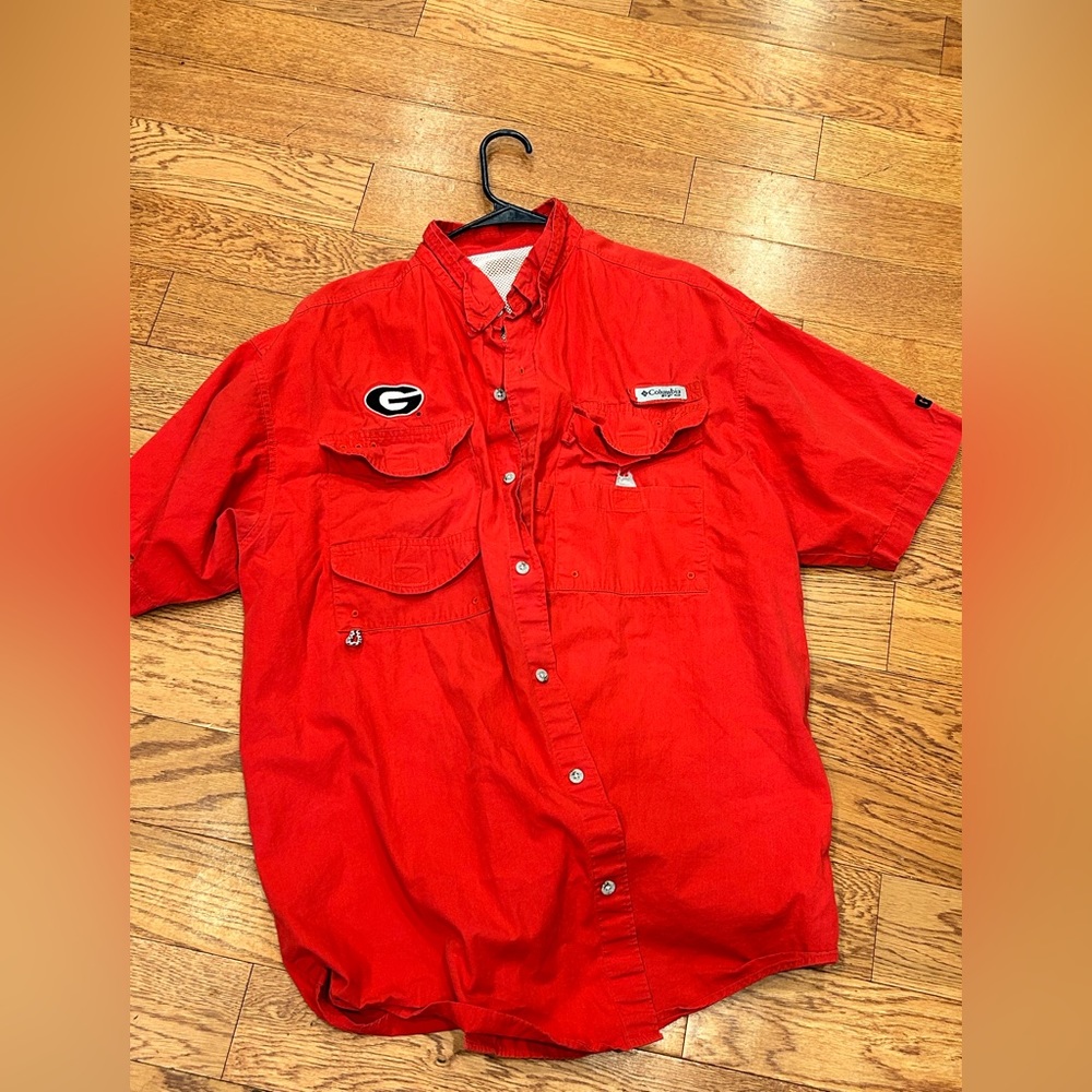 Columbia University of Georgia button up